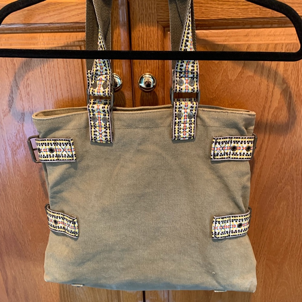 Hurley medium canvas tote with embroidered handles - Picture 3 of 14